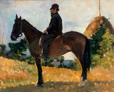 Diego Martelli on Horseback by Giovanni Fattori